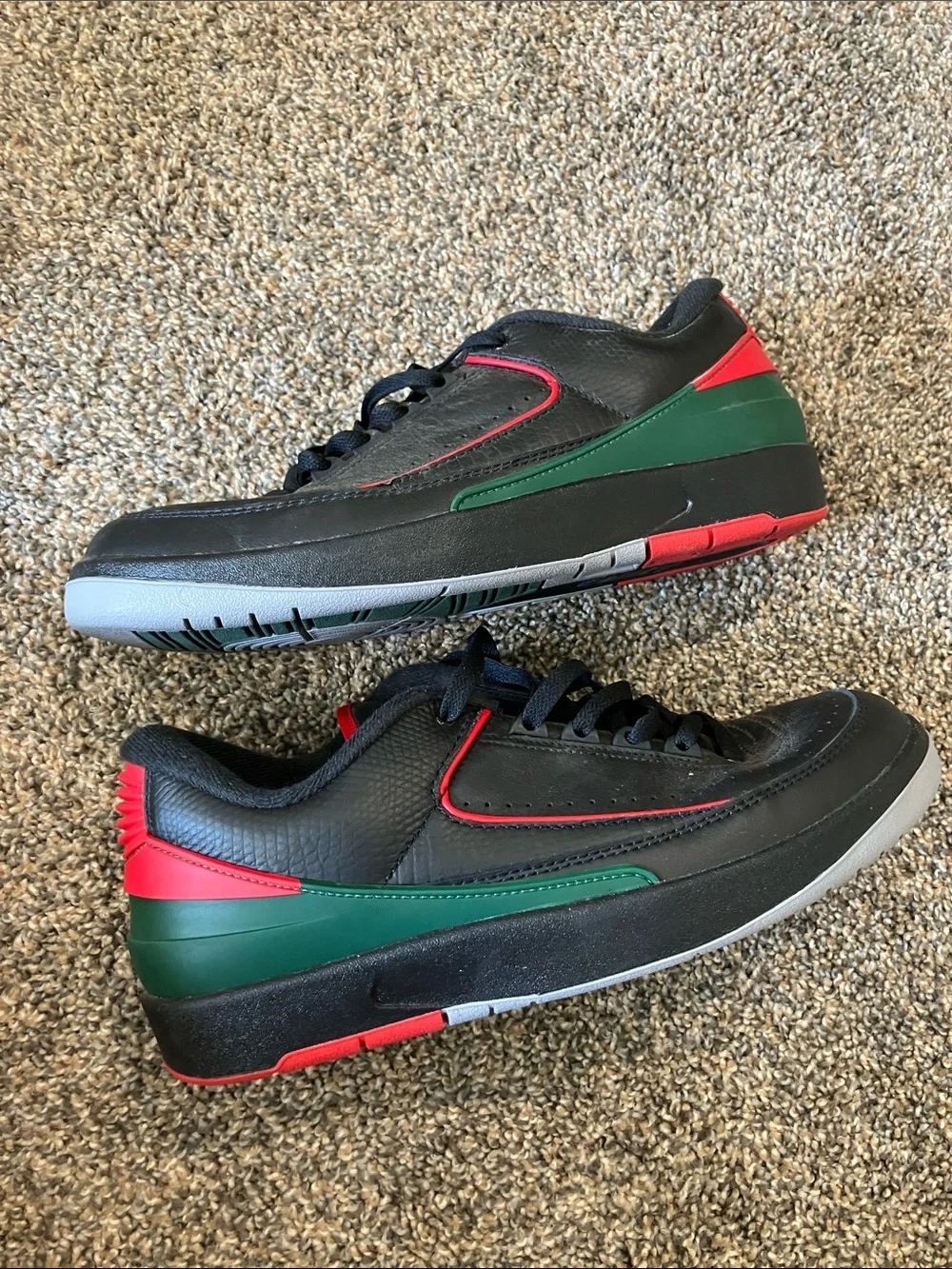 Nike Black Sneakers with Red Accents - Picture 3 of 5